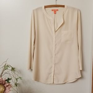 Joe Fresh 3/4 sleeve button down blouse